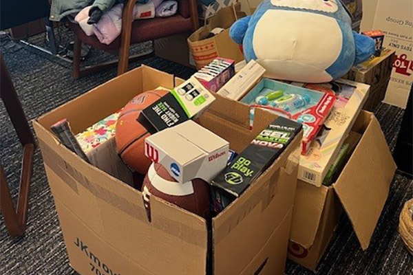 SPA collects toys and gifts to provide numerous donations around the holidays