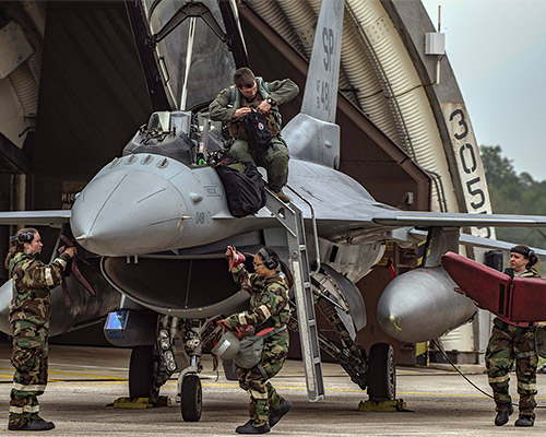 A stock image of Air Force pilots