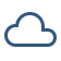 An icon depicting cloud technologies
