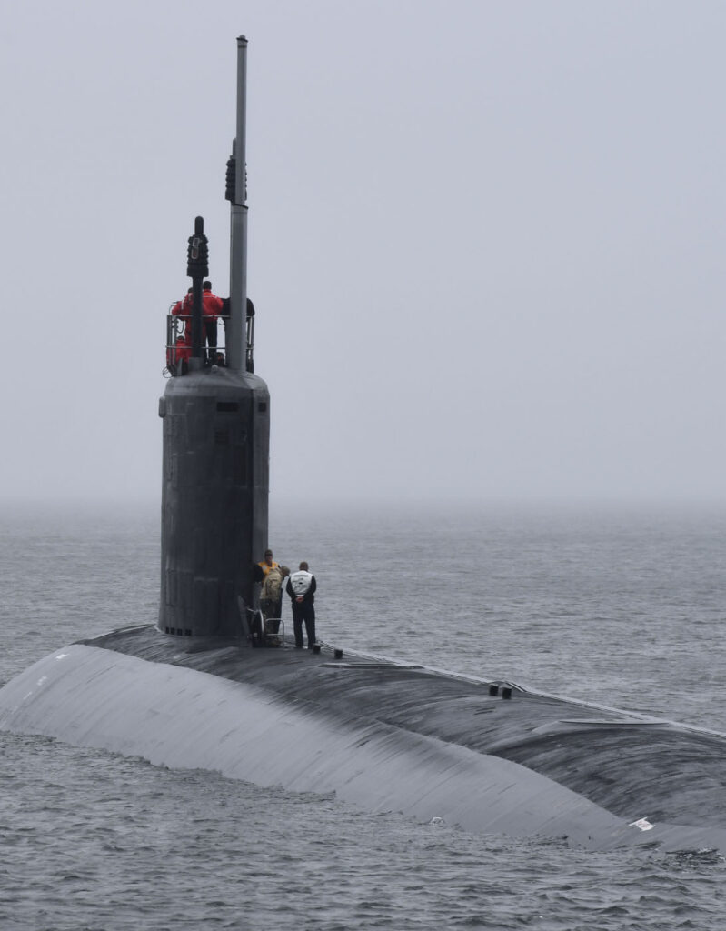 A stock image of a submarine depicting the sea domain that Systems Planning & Analysis serves