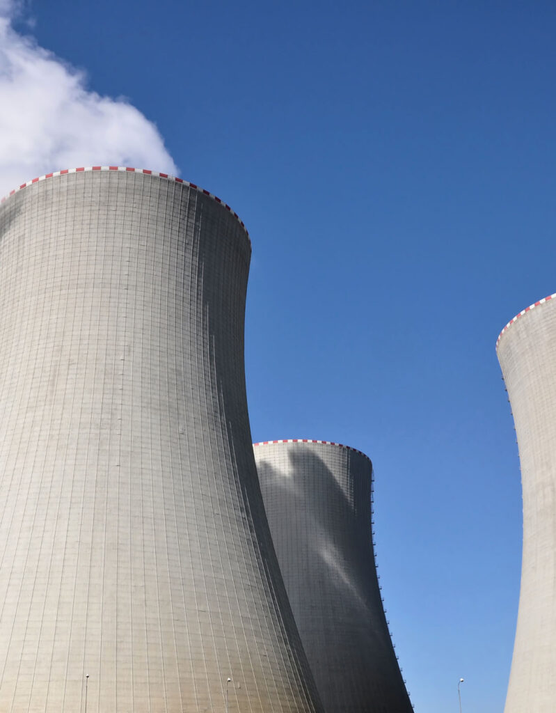 A stock image of a nuclear power plant