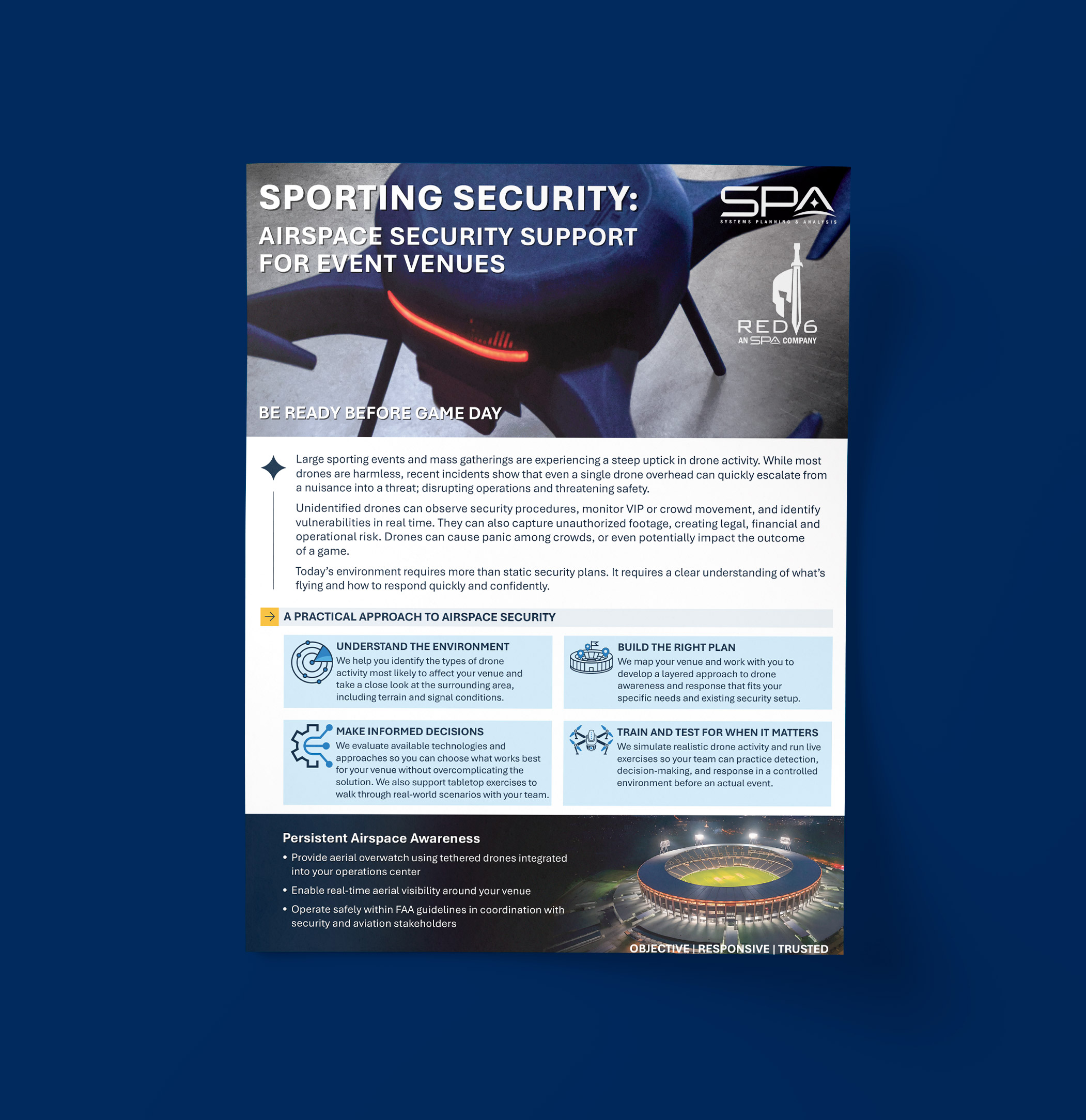 SPA's Red Six Sporting Security Data Sheet