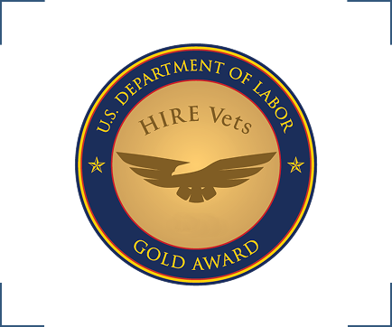 SPA earns the HIRE Vets gold award from the U.S. Department of Labor