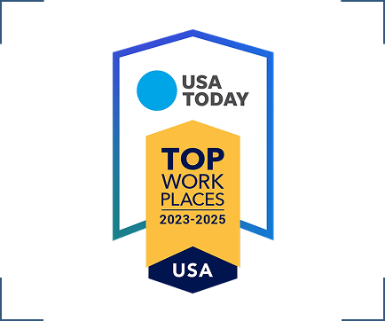 SPA has earned the USA Today Top Work Places award from 2023-2025