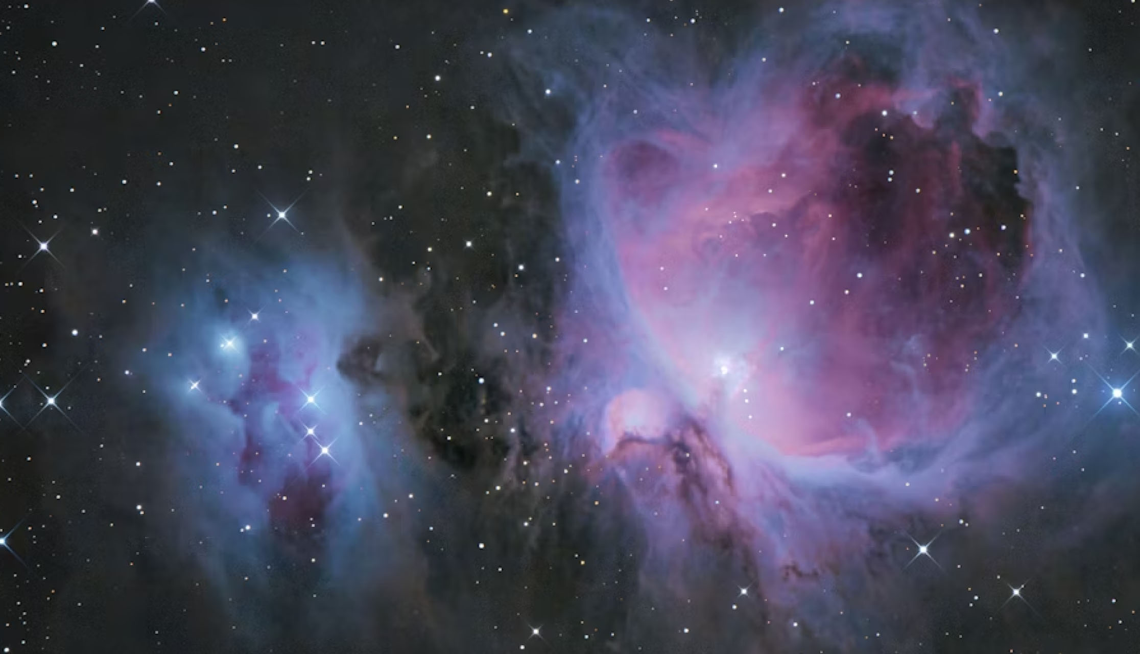 A stock image of stars, sky, nebulas and solar system